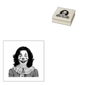 Kamala Harris Spooky Halloween Clown Verkiezingen  Rubberstempel (Gestempeld)