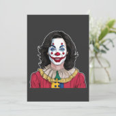 Kamala Harris Spooky Halloween Clown Verkiezingen  Save The Date (Staand voorkant)