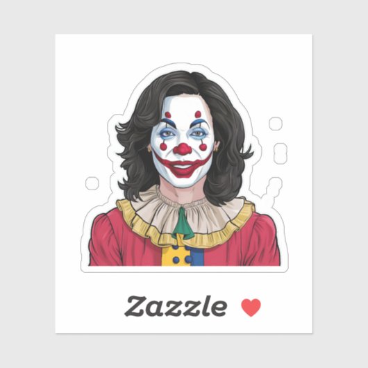Kamala Harris Spooky Halloween Clown Verkiezingen  Sticker (Vel)