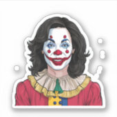 Kamala Harris Spooky Halloween Clown Verkiezingen  Sticker (Voorkant)