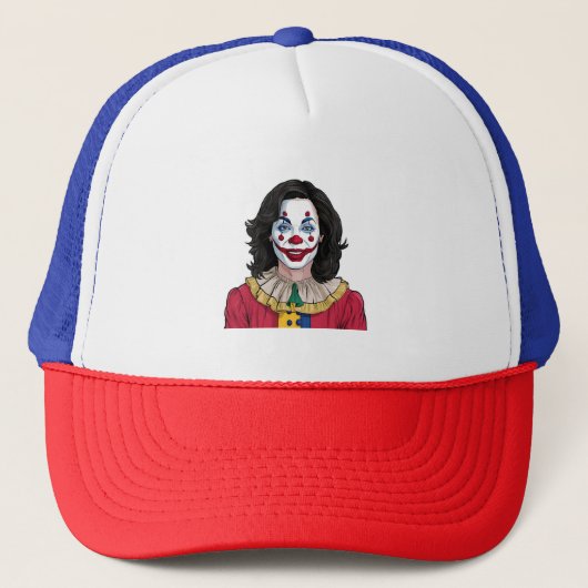 Kamala Harris Spooky Halloween Clown Verkiezingen  Trucker Pet (Voorkant)