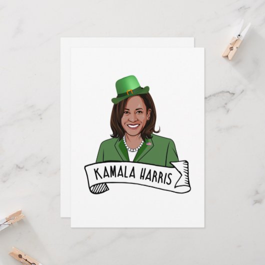 Kamala Harris St. Kaart (Voorkant / Achterkant in situ)