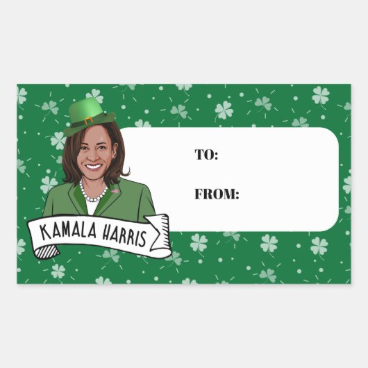 Kamala Harris St. Rechthoekige Sticker (Voorkant)