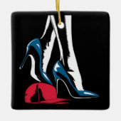 Kamala Harris stapt op maga-Pet Keramisch Ornament (Voorkant)