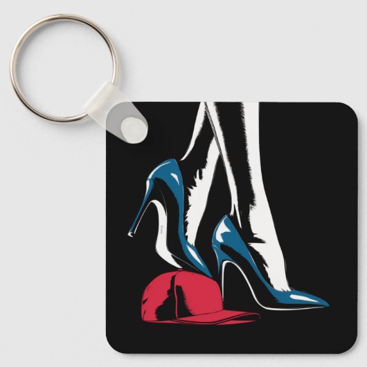 Kamala Harris stapt op maga-Pet Sleutelhanger (Voorkant)