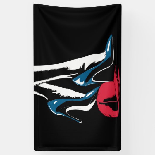 Kamala Harris stapt op maga-Pet Spandoek (Verticaal)