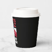 Kamala Harris stapt op rood MAGA-Pet Papieren Bekers (Links)