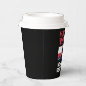 Kamala Harris stapt op rood MAGA-Pet Papieren Bekers (Rechts)