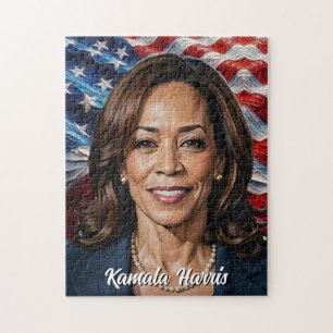 Kamala Harris sterren en strepen Legpuzzel