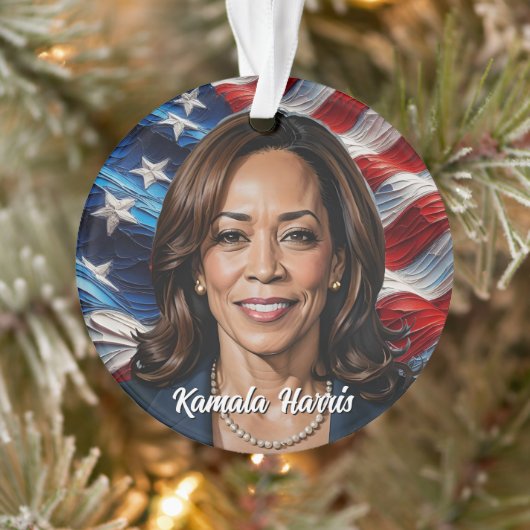 Kamala Harris sterren en strepen Ornament (Boom)
