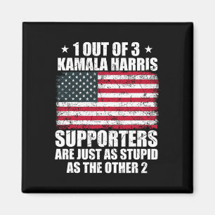 Kamala Harris Stomme grap Amerikaanse vlag VS Grap Magneet