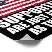 Kamala Harris Stomme grap Amerikaanse vlag VS Grap Poster (Hoek)