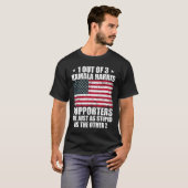 Kamala Harris Stomme grap Amerikaanse vlag VS Grap T-shirt (Voorkant volledig)