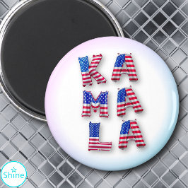 Kamala Harris Supporter USA Vlag Ballon Alfabetten Magneet
