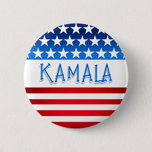 Kamala Harris Supporter Vrijwilliger Fans Aangepas Ronde Button 5,7 Cm (Voorkant)