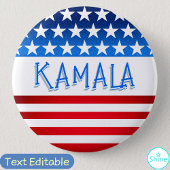 Kamala Harris Supporter Vrijwilliger Fans Aangepas Ronde Button 5,7 Cm