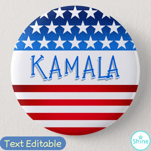 Kamala Harris Supporter Vrijwilliger Fans Aangepas Ronde Button 5,7 Cm