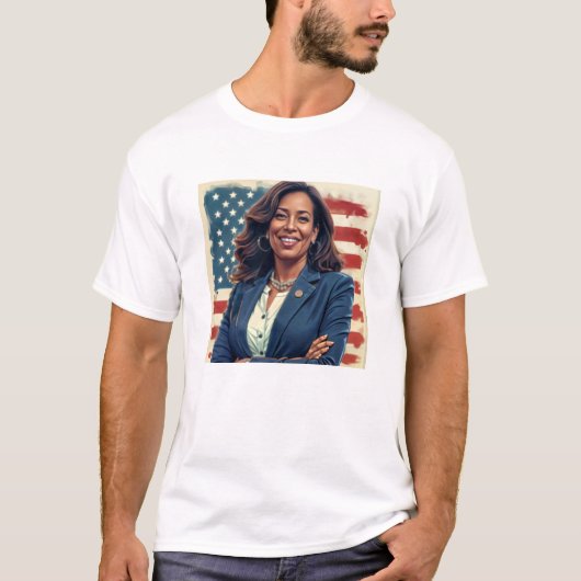 Kamala Harris T-shirt van de Democratische Partij (Voorkant)