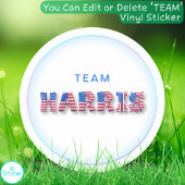 Kamala Harris TEAM HARRIS US Vlag Ballon Alphabet Sticker