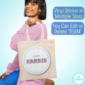 Kamala Harris TEAM HARRIS US Vlag Ballon Alphabet Sticker