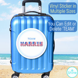 Kamala Harris TEAM HARRIS US Vlag Ballon Alphabet Sticker