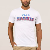 Kamala Harris TEAM HARRIS USA Vlag Ballonbrieven T-shirt (Voorkant)