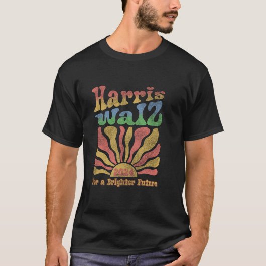 Kamala Harris Tim Waltz Harris Waltz Verkiezingen T-shirt (Voorkant)