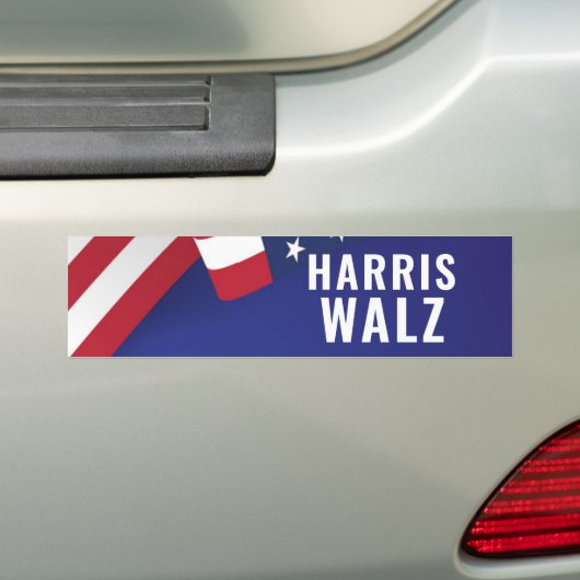 Kamala Harris Tim Walz 2024 Bumpersticker (Op auto)