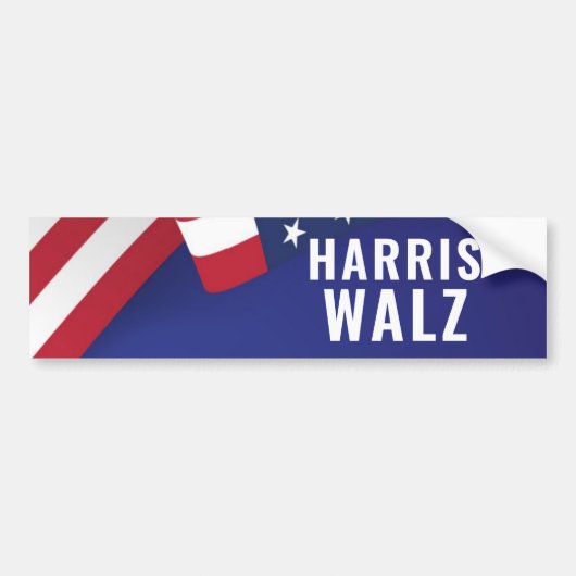 Kamala Harris Tim Walz 2024 Bumpersticker (Voorkant)