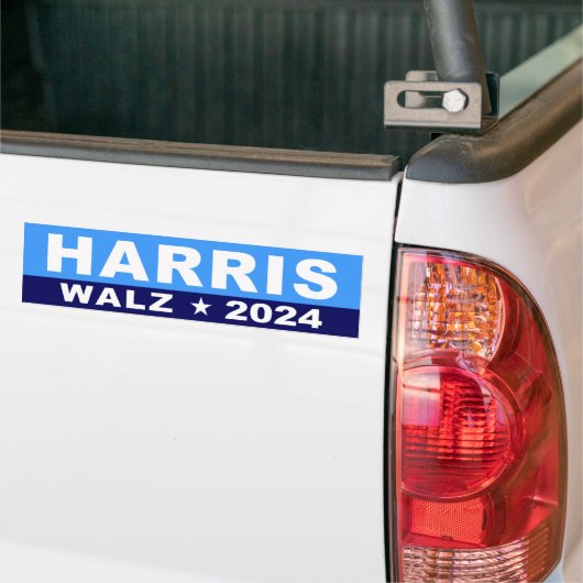 Kamala Harris Tim Walz 2024 Bumpersticker (Op Truck)
