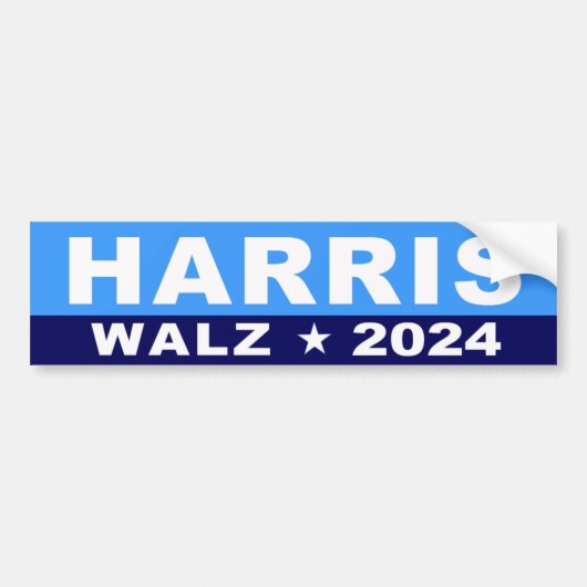 Kamala Harris Tim Walz 2024 Bumpersticker (Voorkant)