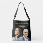 Kamala Harris Tim Walz 2024 Canvas tas aanpassen (Achterkant)