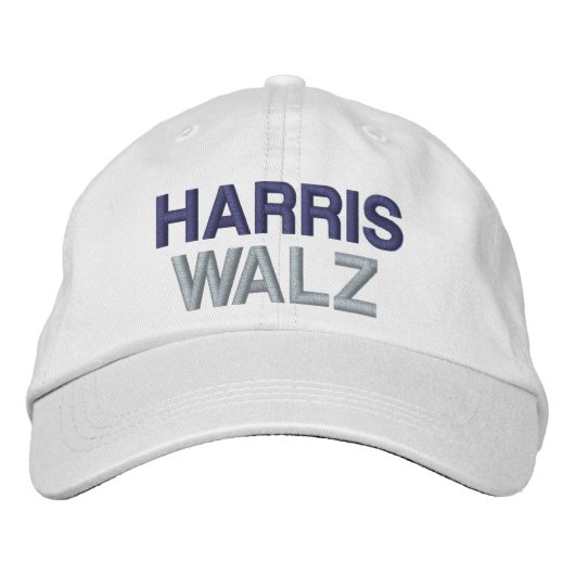 Kamala Harris Tim Walz 2024 Geborduurde Pet (Voorkant)