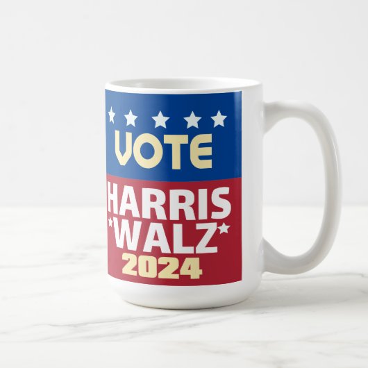 Kamala Harris Tim Walz 2024 Koffiemok (Rechts)