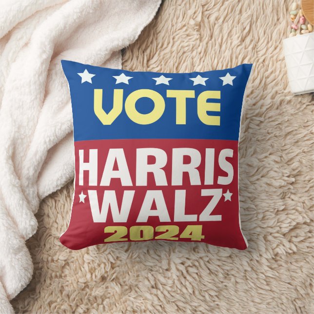Kamala Harris Tim Walz 2024 Kussen (Deken)
