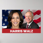 Kamala Harris Tim Walz 2024 Poster (Voorkant)