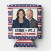 Kamala Harris Tim Walz 2024 President Vice Foto's Blikjeskoeler (Achterkant)