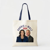 Kamala Harris Tim Walz 2024 President Vice Foto's Tote Bag (Voorkant)