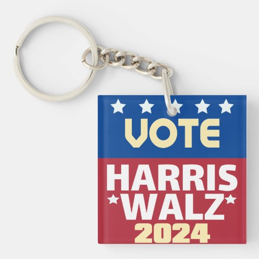 Kamala Harris Tim Walz 2024 Sleutelhanger (voorkant)