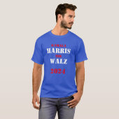 Kamala Harris Tim Walz 2024 T-shirt (Voorkant volledig)