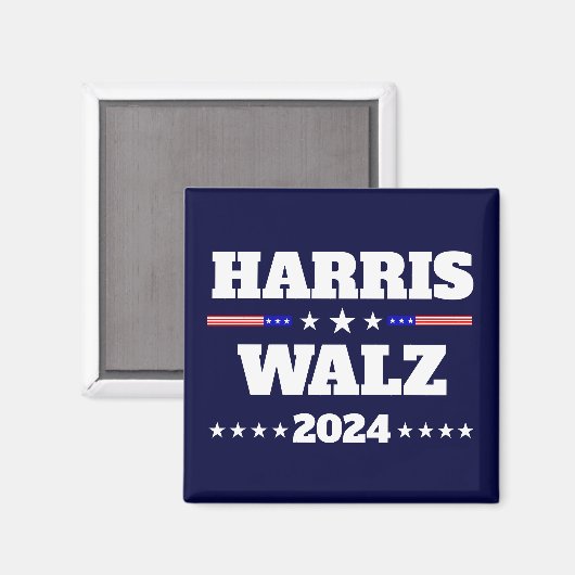 Kamala Harris Tim Walz 2024 US President Campaign Magneet (Voorkant / Achterkant)