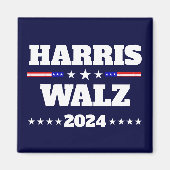 Kamala Harris Tim Walz 2024 US President Campaign Magneet (Voorkant)