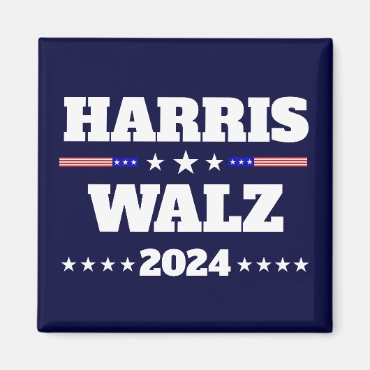 Kamala Harris Tim Walz 2024 US President Campaign Magneet (Voorkant)