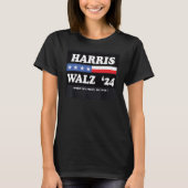 Kamala Harris/ Tim Walz '24 T-shirt (Voorkant)