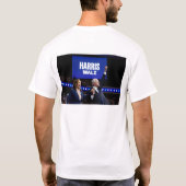 Kamala Harris Tim Walz banner T-shirt (Achterkant)