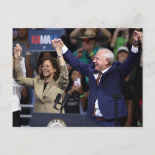 Kamala Harris & Tim Walz Briefkaart