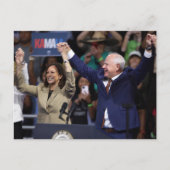 Kamala Harris & Tim Walz Briefkaart (Voorkant)