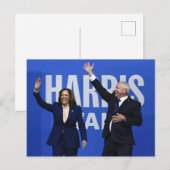 Kamala Harris Tim Walz Briefkaart (Voorkant / Achterkant)