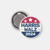 Kamala Harris Tim Walz campagne 2024 Presidentieel Magneet (Voorkant / Achterkant)