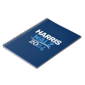 Kamala Harris Tim Walz Campagne 2024 Presidentieel Notitieboek (Linkerzijde)